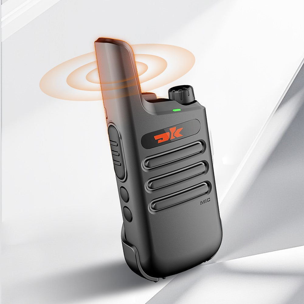DK F1 2Pcs Portable Mini Handheld Interphone UHF 400-480MHZ Walkie Talkie