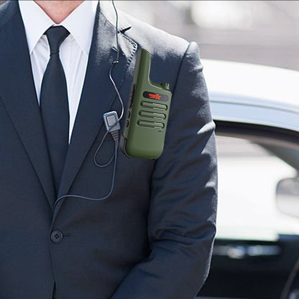 DK F1 2Pcs Portable Mini Handheld Interphone UHF 400-480MHZ Walkie Talkie
