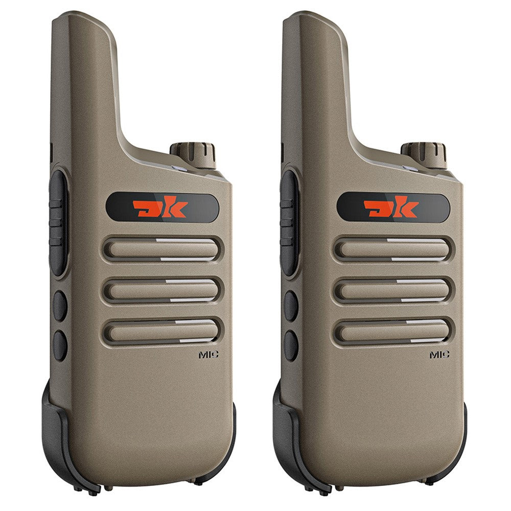 DK F1 2Pcs Portable Mini Handheld Interphone UHF 400-480MHZ Walkie Talkie