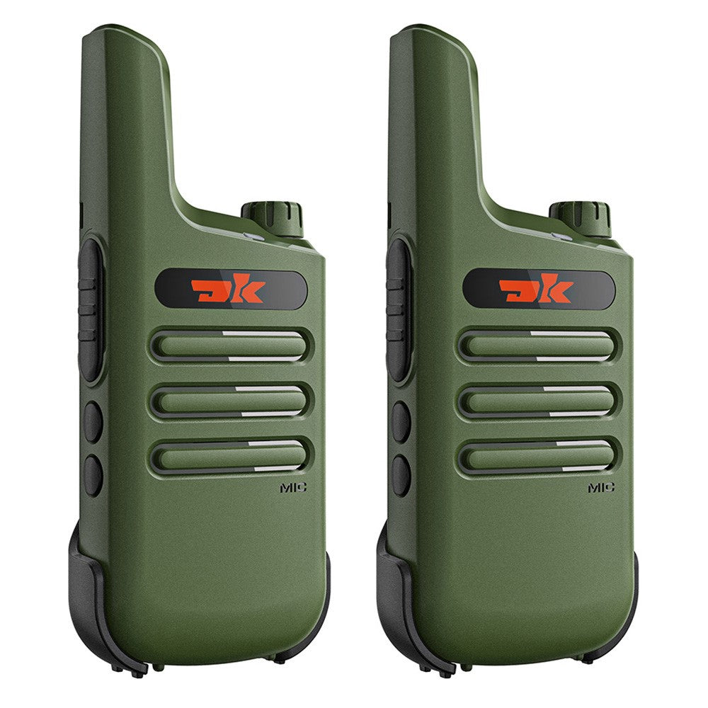DK F1 2Pcs Portable Mini Handheld Interphone UHF 400-480MHZ Walkie Talkie