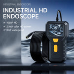 P240 2 Inch Industrial Endoscope 8mm Lens 1080P HD Handheld Inspection Camera, with 10m Hard Wire