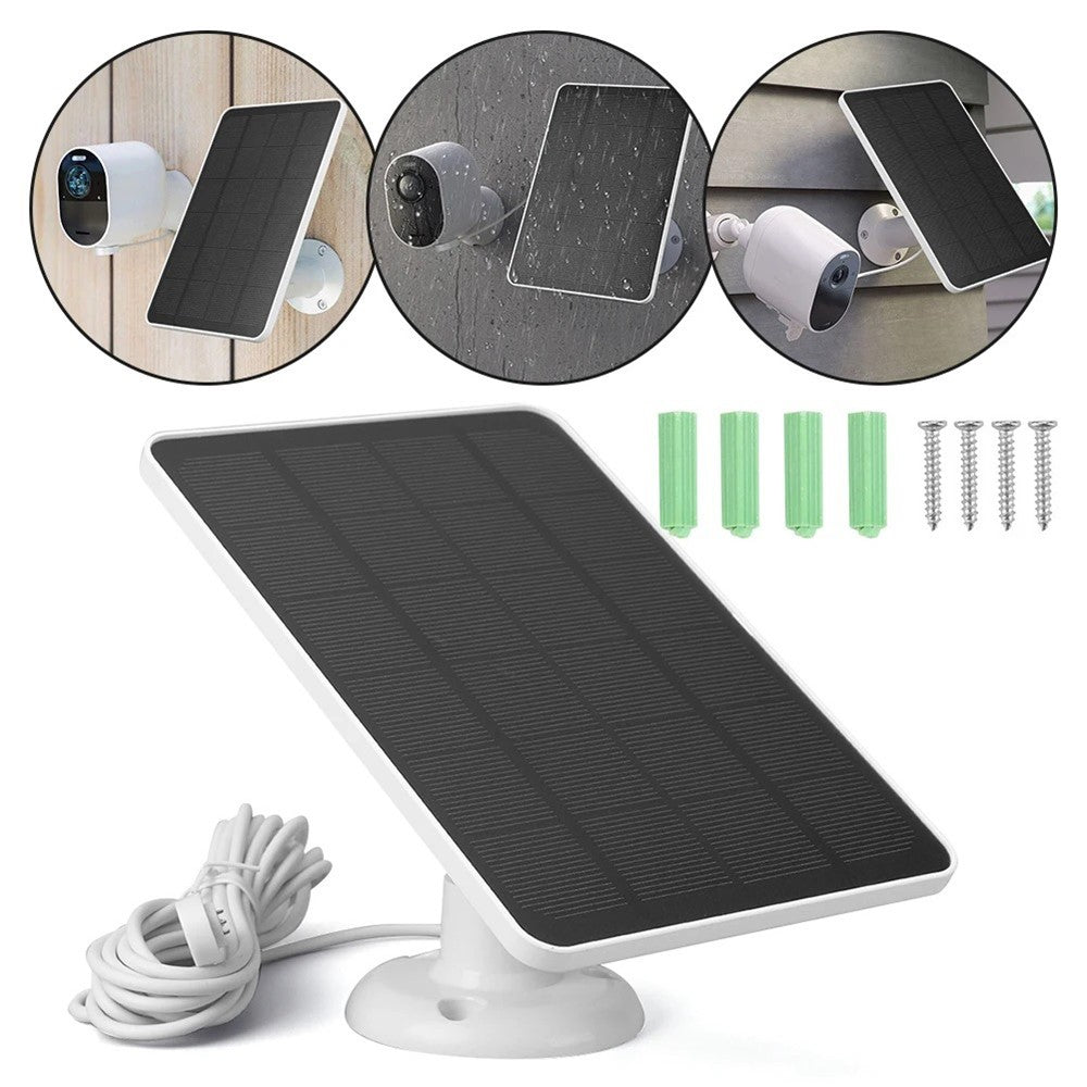 Solar Panel for Arlo Ultra 2 / Pro 3 / Ultra / Pro 5S Surveillance Camera Magnetic Charging Panel