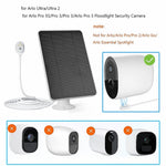 Solar Panel for Arlo Ultra 2 / Pro 3 / Ultra / Pro 5S Surveillance Camera Magnetic Charging Panel