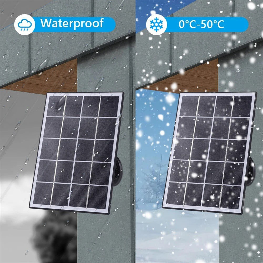 3W Solar Panel for Ring Video Doorbell 4 / 3 / 3 Plus / 2 Surveillance Smart Doorbell Charger
