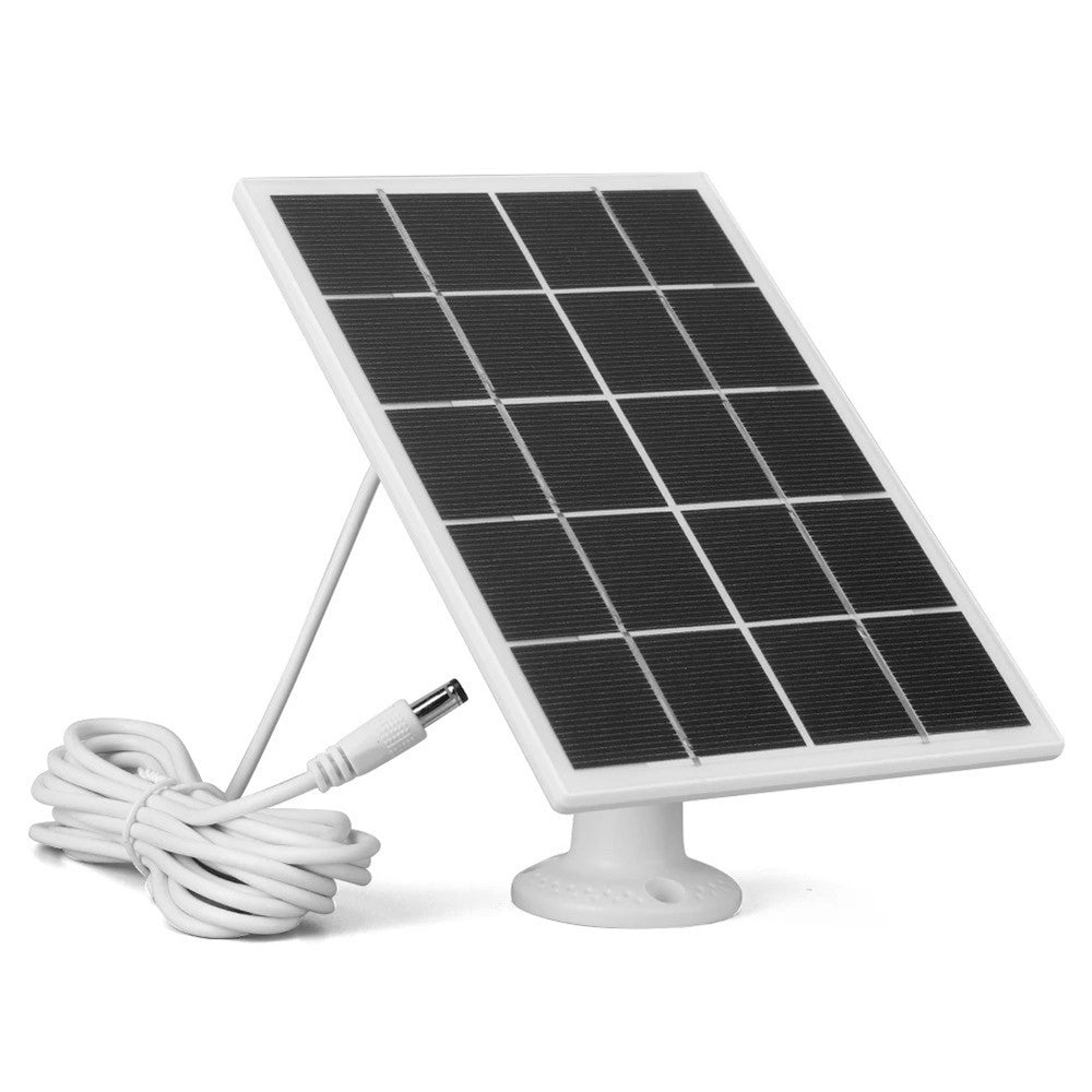 3W Solar Panel Doorbell Surveillance Camera Charger with DC55x21 / DC3.5x1.35 Output Interface