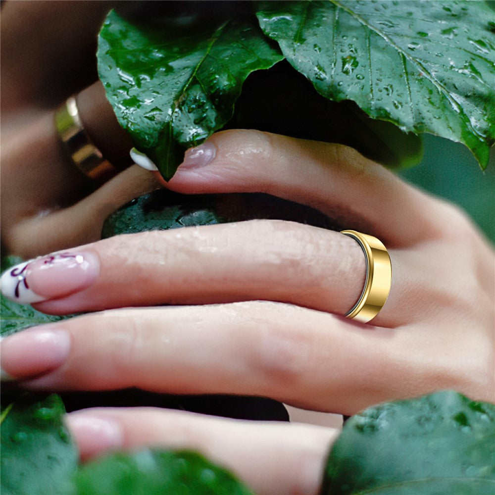 R99 Smart Ring pulsmåler, iltmåler og søvnovervågning – fingerring med opladningsetui