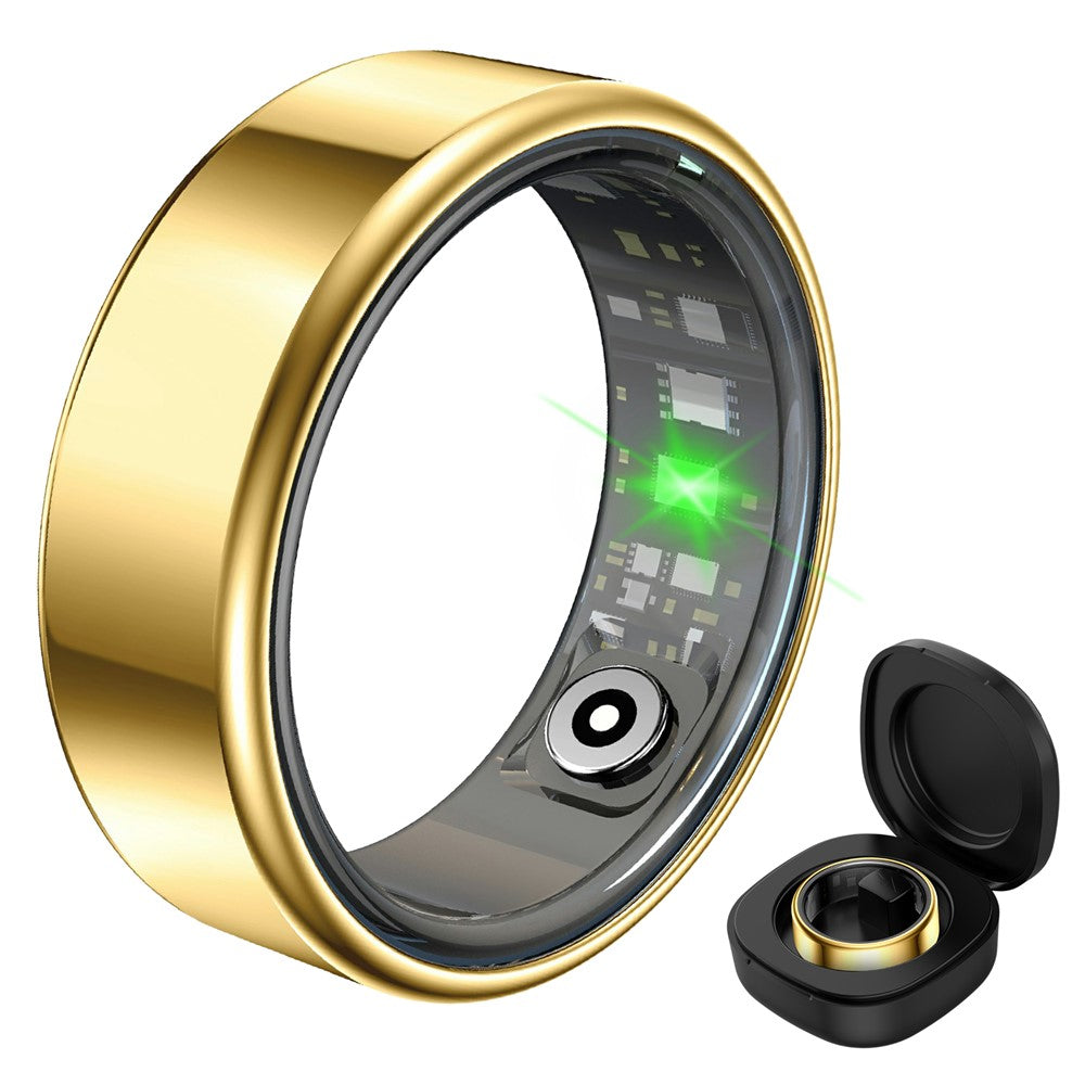 R99 Smart Ring pulsmåler, iltmåler og søvnovervågning – fingerring med opladningsetui