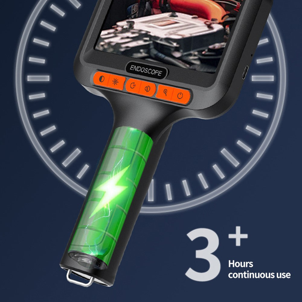 T42-AV 8mm Single Lens Endoscope 4.3 Inch IPS Screen 1080P HD Handheld Inspection Camera