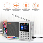 GTMEDIA D2 Digital Radio Receiver DAB+FM RDS Bluetooth-compatible MP3 Player REC Recorder TF Card Support