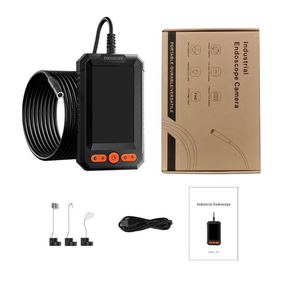 T40-AV 8mm Single Lens Endoscope 4.3 Inch IPS Screen 1080P HD Handheld Inspection Camera