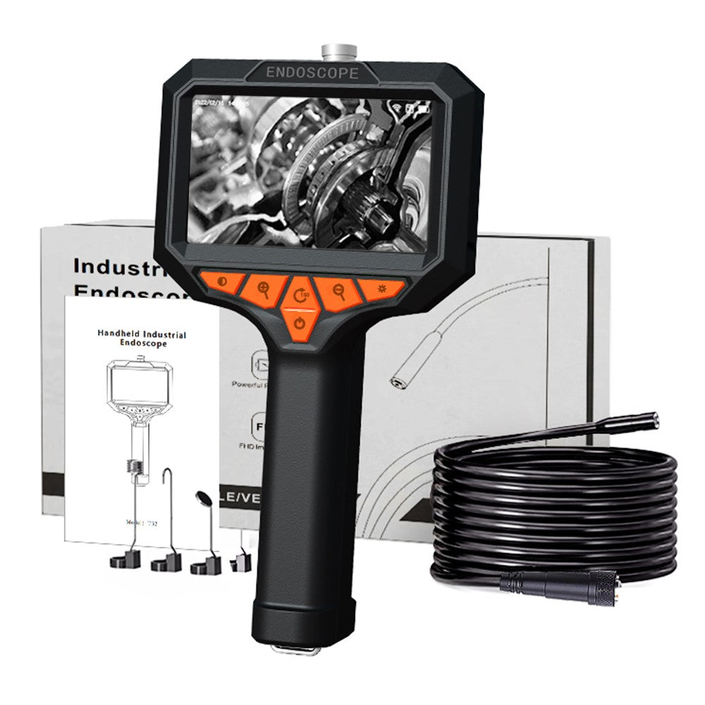 T32-AV 8mm Single Lens Endoscope 4.3 Inch Screen 1080P HD Handheld Inspection Camera