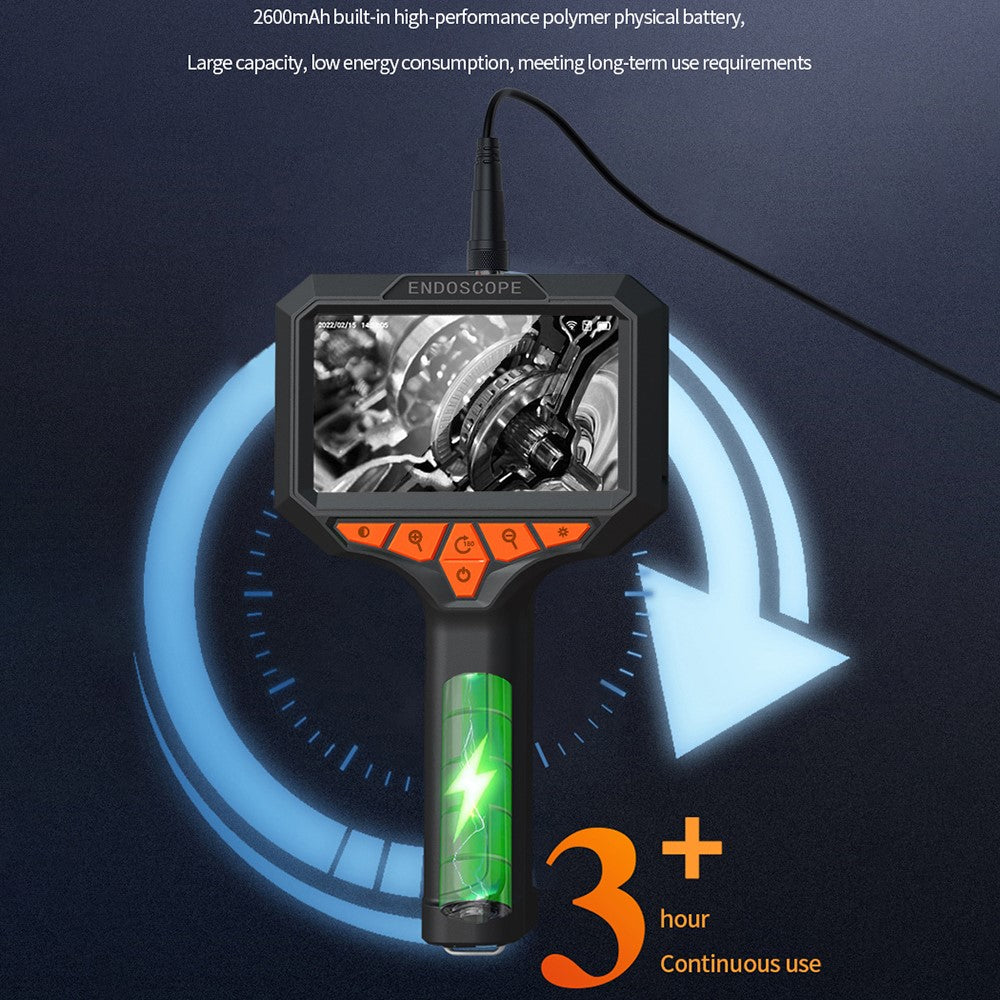 T32-AV 8mm Single Lens Endoscope 4.3 Inch Screen 1080P HD Handheld Inspection Camera