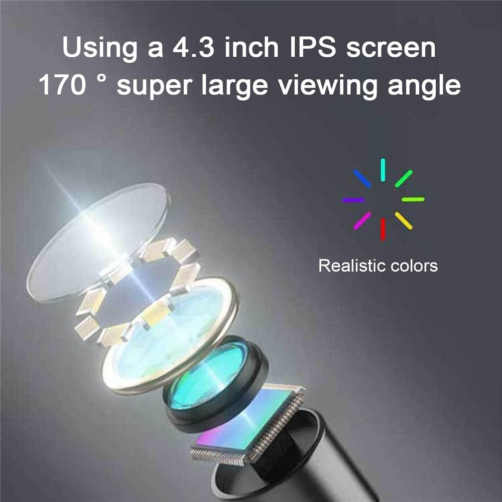 T30-AV 8mm Single Lens 4.3 Inch IPS Screen 1080P HD Endoscope Camera