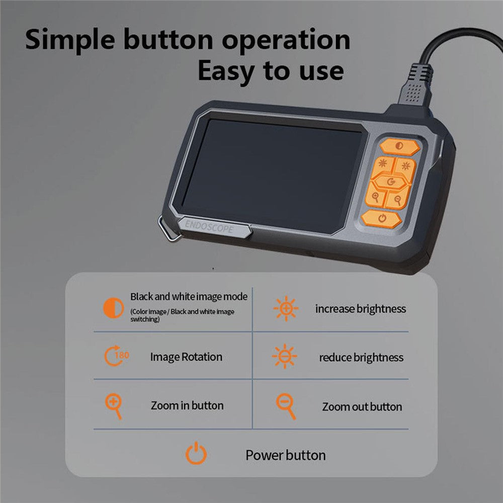 T30-AV 8mm Single Lens 4.3 Inch IPS Screen 1080P HD Endoscope Camera