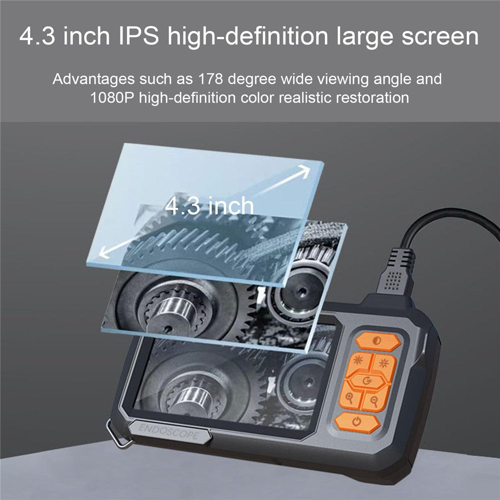 T30-AV 8mm Single Lens 4.3 Inch IPS Screen 1080P HD Endoscope Camera