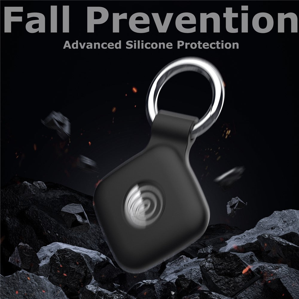 For Tile Mate (2024)  /  (2022) Bluetooth-compatible Tracker Silicone Case Anti Drop Protective Cover With Keychain