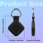 For Tile Mate (2024)  /  (2022) Bluetooth-compatible Tracker Silicone Case Anti Drop Protective Cover With Keychain