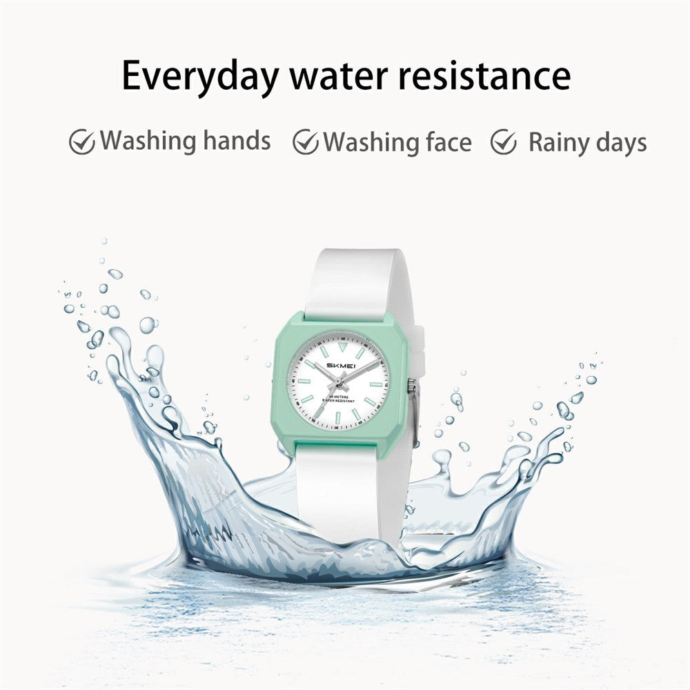 SKMEI 7089 Women Student Quartz Watch Stylish Square Wrist Watch