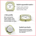 SKMEI 7089 Women Student Quartz Watch Stylish Square Wrist Watch