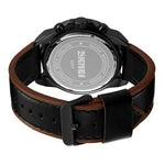 SKMEI 9347 Stylish Men Leather Strap Luminous Calendar Quartz Watch