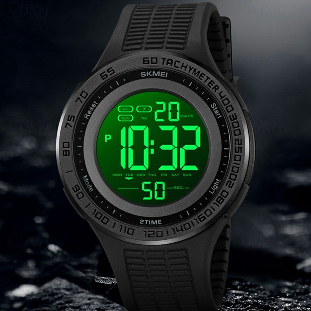 SKMEI 2155 Enkelt Mode Lysende Digitalt Ur Kalender Elektronisk Armbåndsur