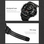 SKMEI 2222 Outdoor Sports Multi-function Electronic Watch 50m Waterproof Luminous Stopwatch