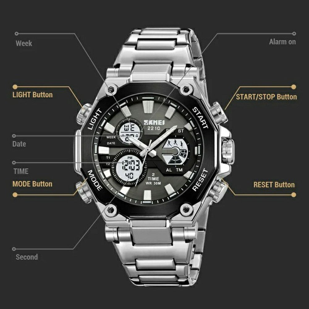SKMEI 2210 Casual Electronic Watch Digital Display Luminous Wrist Watch