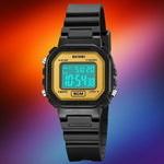 SKMEI 2326 Digital Electronic Watch for Students, Square LED Display, 50M Water Resistant
