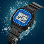 SKMEI 2326 Digital Electronic Watch for Students, Square LED Display, 50M Water Resistant