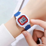 SKMEI 2326 Digital Electronic Watch for Students, Square LED Display, 50M Water Resistant