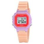 SKMEI 2326 Digital Electronic Watch for Students, Square LED Display, 50M Water Resistant