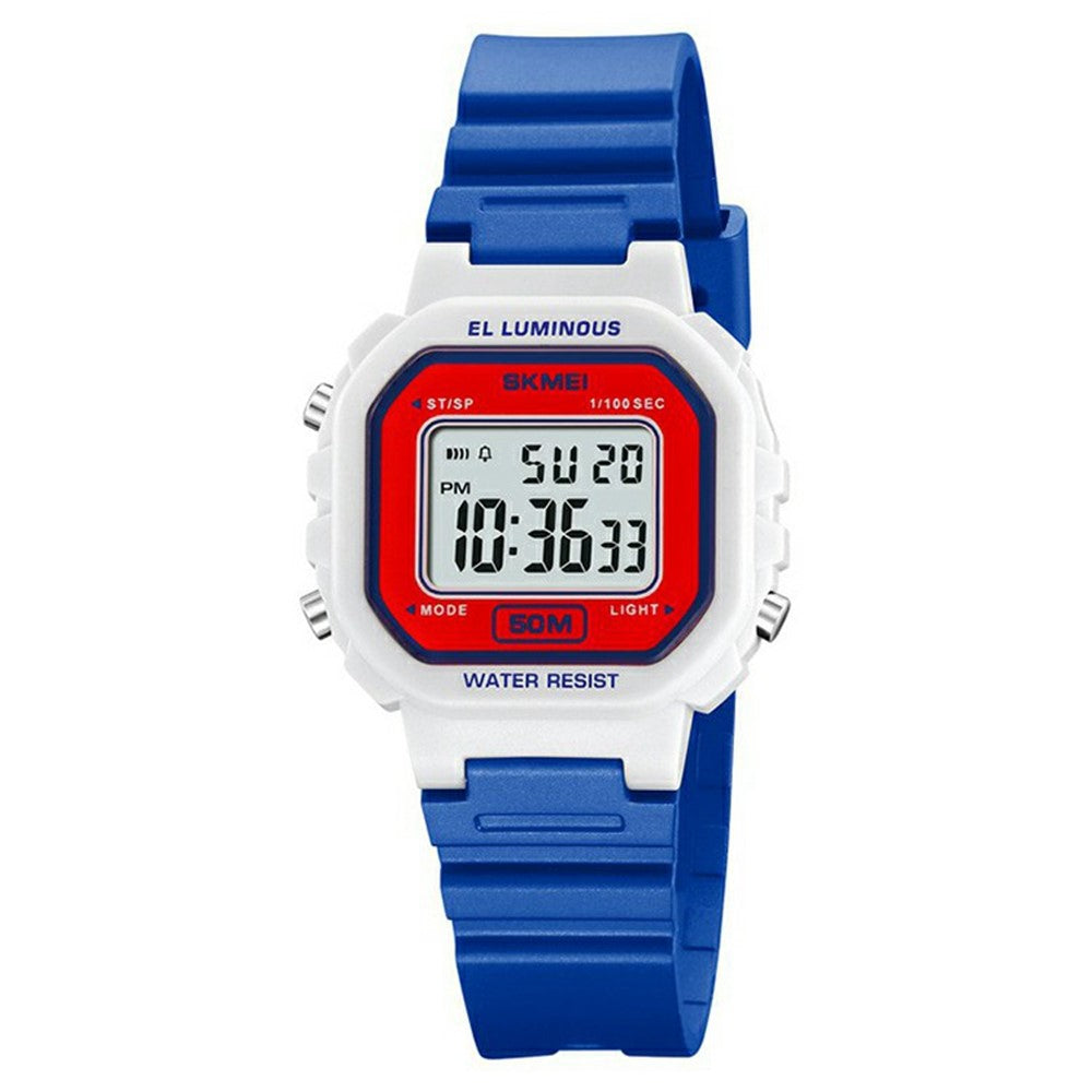 SKMEI 2326 Digital Electronic Watch for Students, Square LED Display, 50M Water Resistant