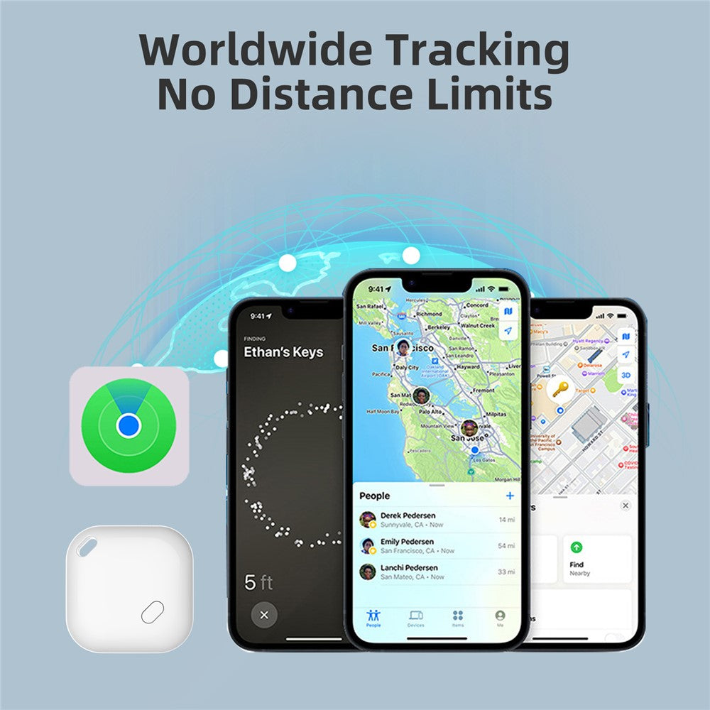 Keychain Design Smart Tracker for iOS Only, Mini Item Anti-Lost Device Global Finder