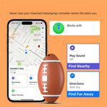 Rugby Shape Smart Tracker Key Wallet Item Anti-Lost Mini Global Finder for iOS