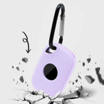 For Tile Pro (2024) Silicone Case Bluetooth-compatible Tracker Protective Cover with Hanging Buckle