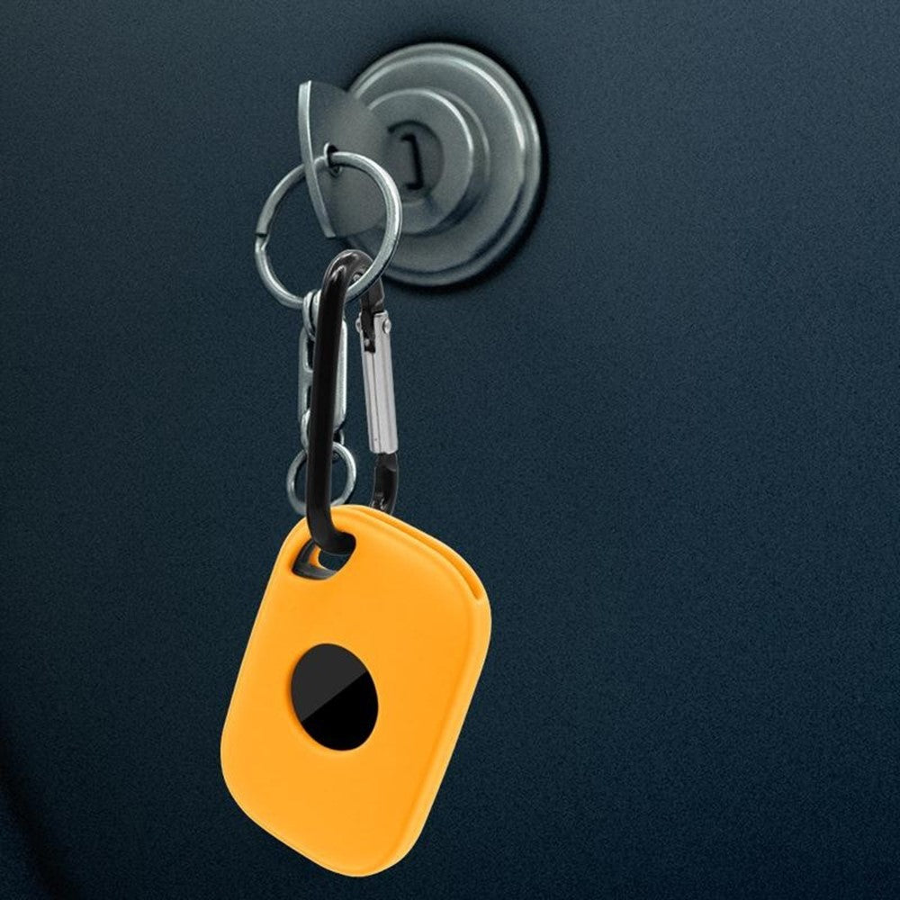 For Tile Pro (2024) Silicone Case Bluetooth-compatible Tracker Protective Cover with Hanging Buckle
