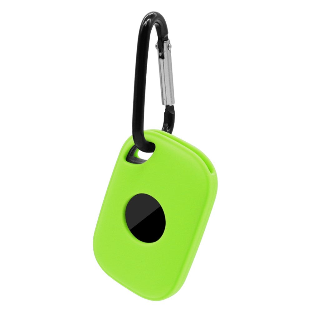 For Tile Pro (2024) Silicone Case Bluetooth-compatible Tracker Protective Cover with Hanging Buckle
