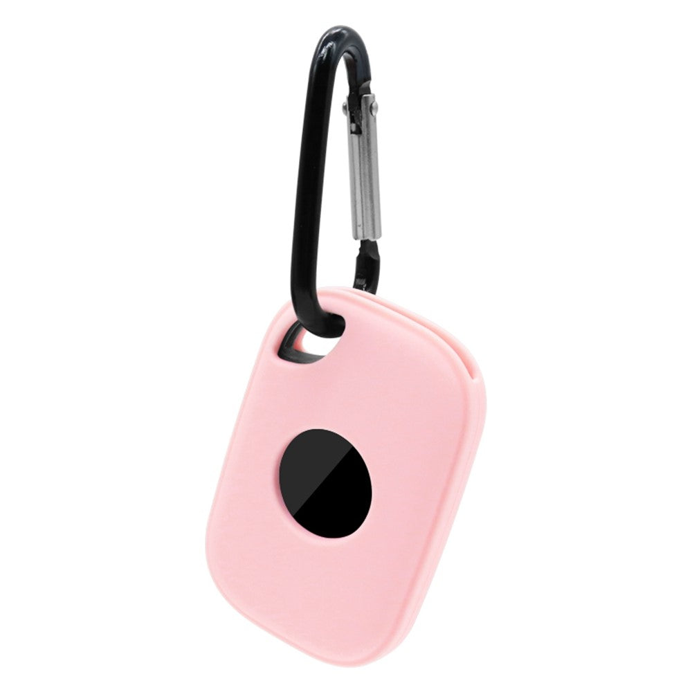 For Tile Pro (2024) Silicone Case Bluetooth-compatible Tracker Protective Cover with Hanging Buckle