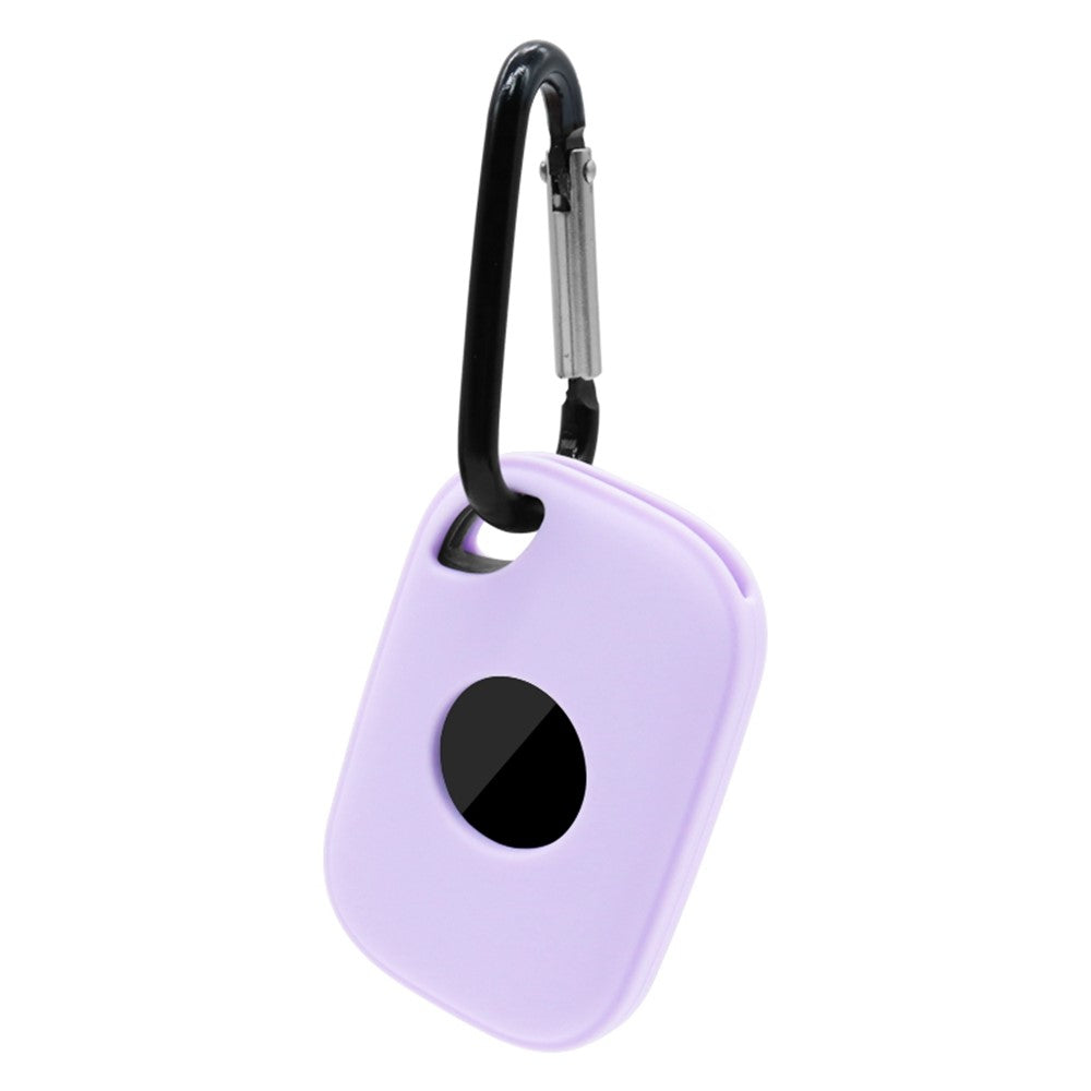 For Tile Pro (2024) Silicone Case Bluetooth-compatible Tracker Protective Cover with Hanging Buckle
