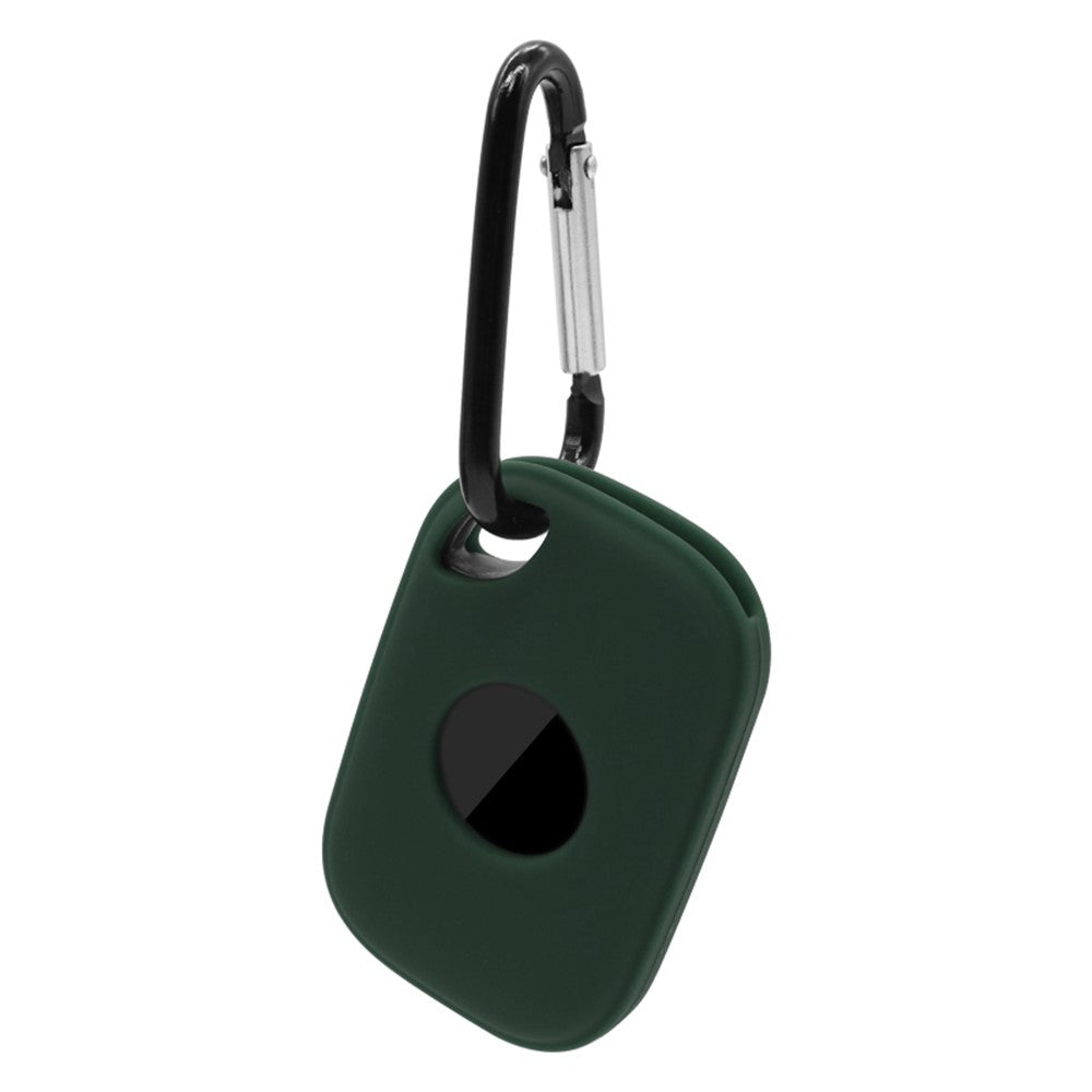For Tile Pro (2024) Silicone Case Bluetooth-compatible Tracker Protective Cover with Hanging Buckle