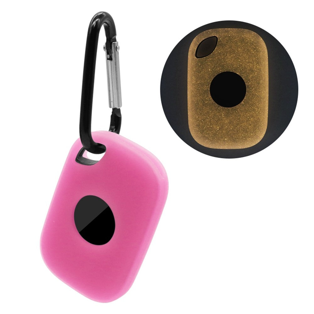 For Tile Pro (2024) Silicone Case Bluetooth-compatible Tracker Protective Cover with Hanging Buckle