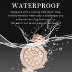 WLISTH 6197 Rhinestone Decor Women Quartz Watch Luminous Round Wrist Watch