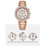 WLISTH 6197 Rhinestone Decor Women Quartz Watch Luminous Round Wrist Watch