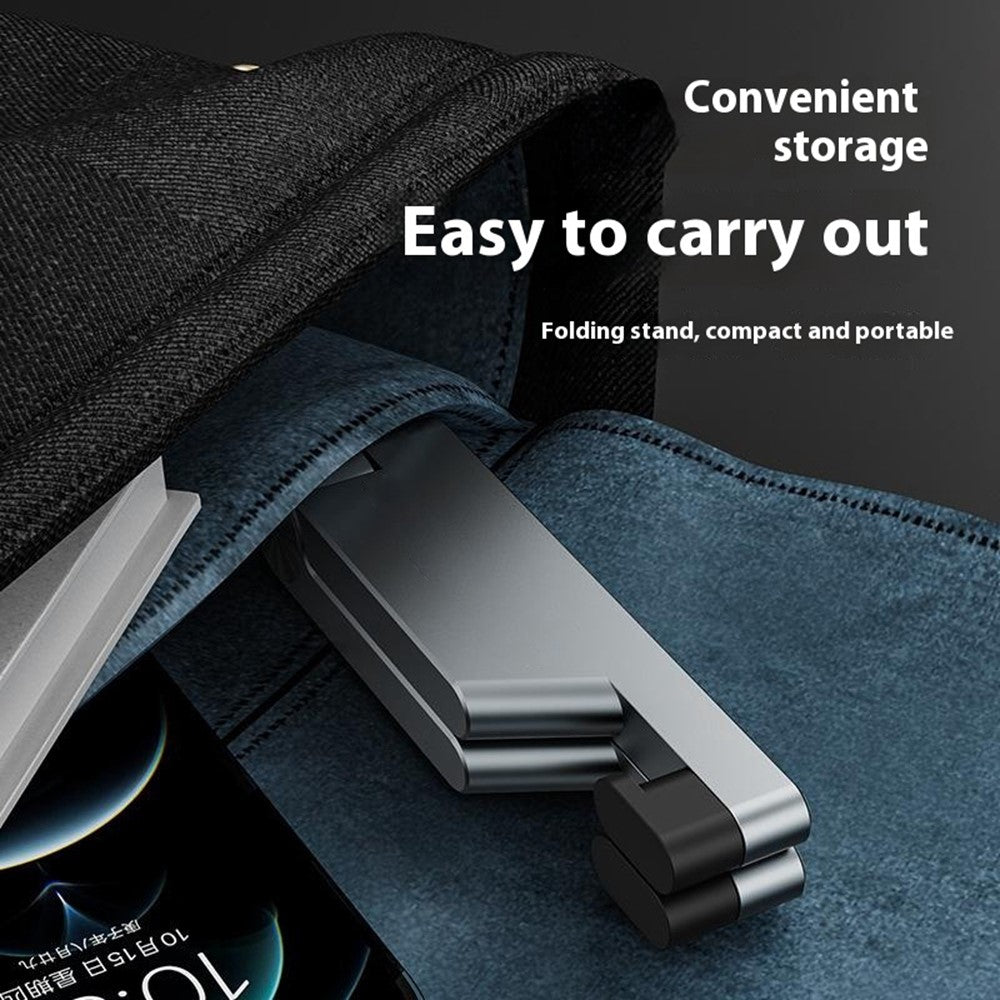 V-Shape Aluminum Alloy Phone Stand Foldable Mini Portable Desktop Holder