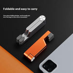 V-Shape Aluminum Alloy Phone Stand Foldable Mini Portable Desktop Holder