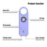PA300 Personal Alarm 135dB Self Defense Device Pull Pin Vibration Sensing Dual Mode Alert