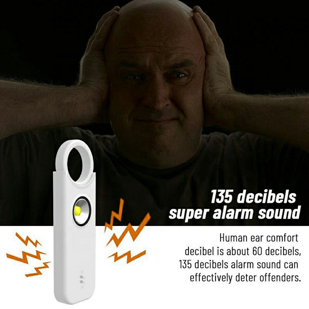 PA300 Personal Alarm 135dB Self Defense Device Pull Pin Vibration Sensing Dual Mode Alert