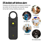 PA300 Personal Alarm 135dB Self Defense Device Pull Pin Vibration Sensing Dual Mode Alert