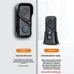 M06-1T1 23 Ringtones 5 Volumes Adjustable Wireless Two Way Intercom Doorbell with 1 Transmitter + 1 Receiver