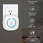 M8 Commercial Wireless Sensor Infrared Motion Detector Welcome Doorbell Chime with 1 Transmitter + 1 Receiver